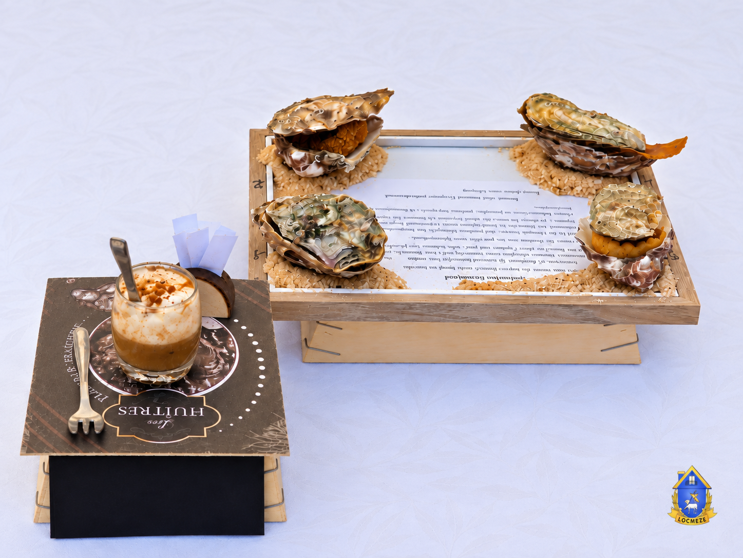 Présentation gastronomique d’huîtres cuisinées au Mondial de l’Huître à Mèze