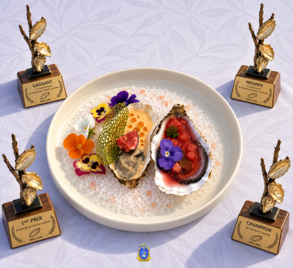 Plat gagnant du Mondial de l’Huître à Mèze