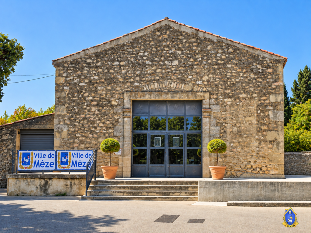 Carré d’art Louis-Jeanjean dans l’ancien chai du Château de Girard à Mèze