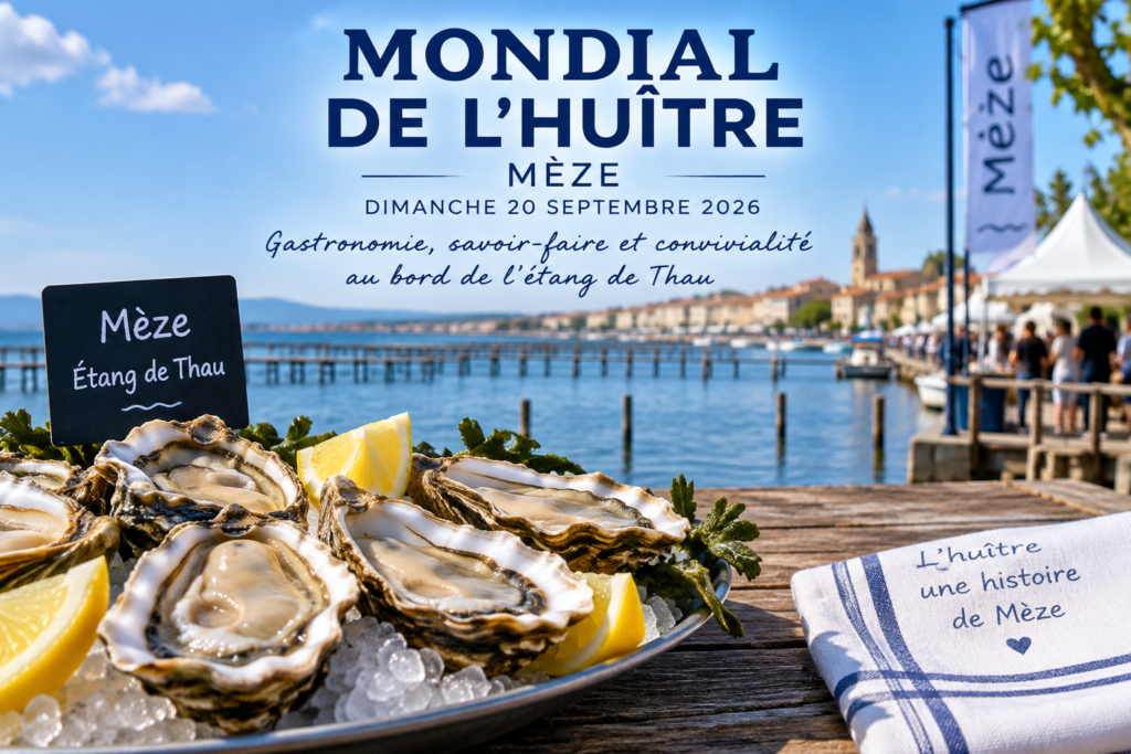 Mondial de l’Huître à Mèze au bord de l’étang de Thau