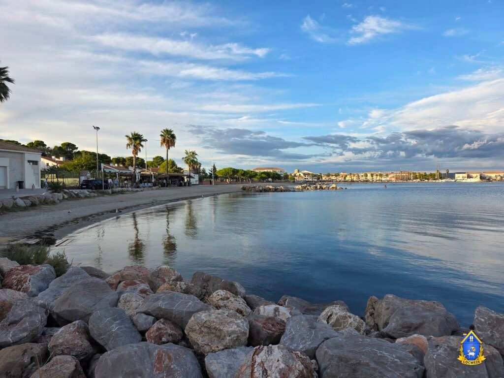 Plage du Taurus à Mèze au bord de l’étang de Thau