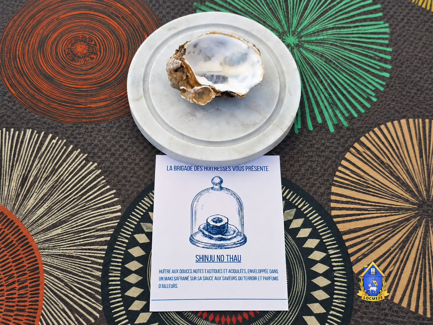 Présentation de la recette Shinju no Thau au Mondial de l’Huître à Mèze
