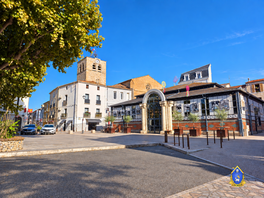 Les Halles de Mèze dans le centre-ville