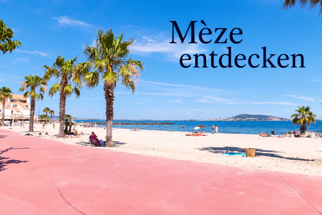 Mèze entdecken – Strand am Étang de Thau